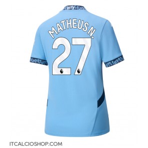 Manchester City Matheus Nunes #27 Prima Maglia Femmina 2024-25 Manica Corta